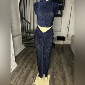 Elegant Navy Blue Women's Dress